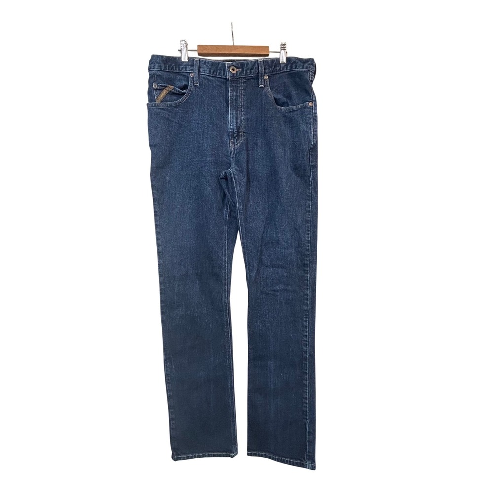 Ariat M1 Vintage Straight Leg Jeans Mens 38x36 Dark Wash Denim Western Workwear